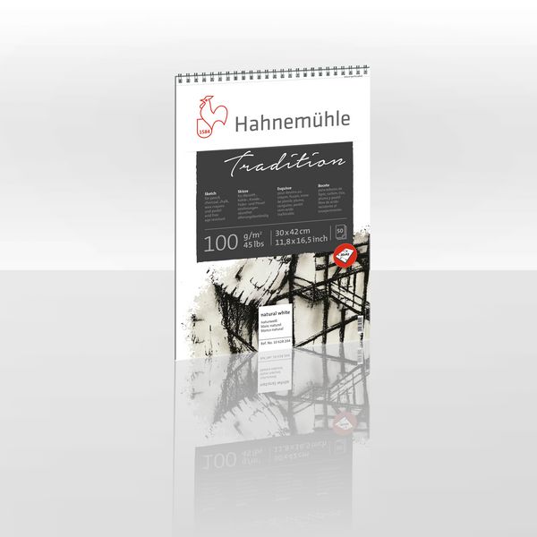 Produktbild: Hahnem&uuml;hle Papier Tradition, 30 x 42 cm, 100 g/m&sup2;