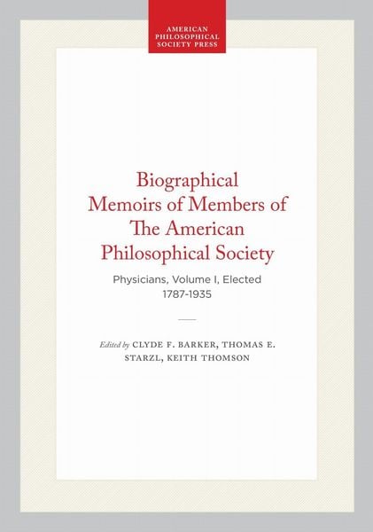 Produktbild: Biographical Memoirs of Members of the American Philosophical Society