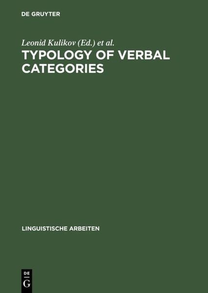 Produktbild: Typology of Verbal Categories