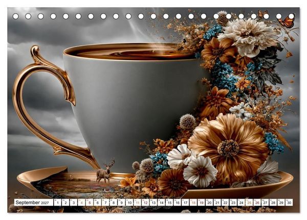 Produktbild: Zwischen Tassenrand und Traum (Tischkalender 2027 DIN A5 quer), CALVENDO Monatskalender
