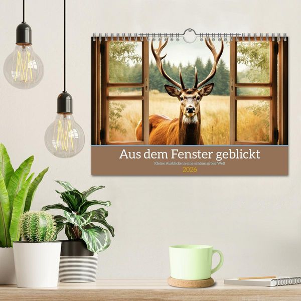 Produktbild: Aus dem Fenster geblickt (Wandkalender 2026 DIN A4 quer), CALVENDO Monatskalender