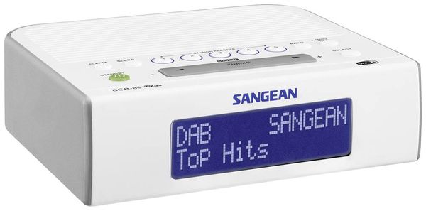 Produktbild: Sangean DCR-89+ Radiowecker DAB+, UKW AUX Wei&szlig;