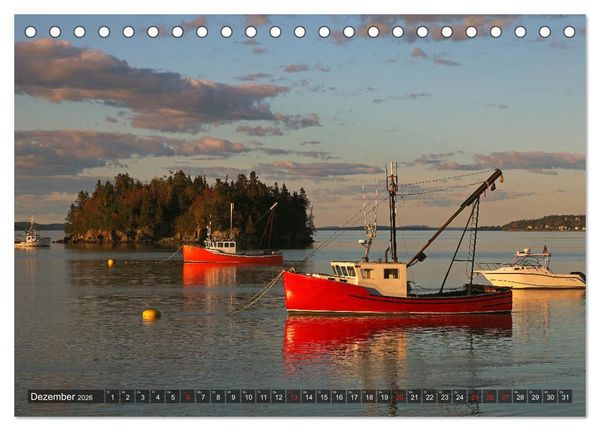 Produktbild: Neuengland - Von Rhode Island bis Maine (Tischkalender 2026 DIN A5 quer), CALVENDO Monatskalender
