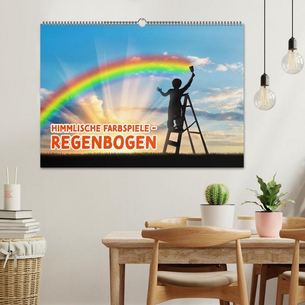 Produktbild: Himmlische Farbspiele - Regenbogen (Wandkalender 2026 DIN A2 quer), CALVENDO Monatskalender