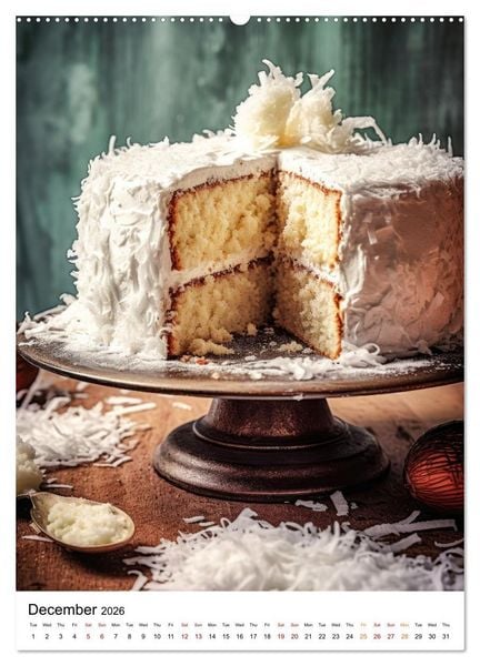 Produktbild: Cake Heaven (Wall Calendar 2026 DIN A2 portrait), CALVENDO 12 Month Wall Calendar