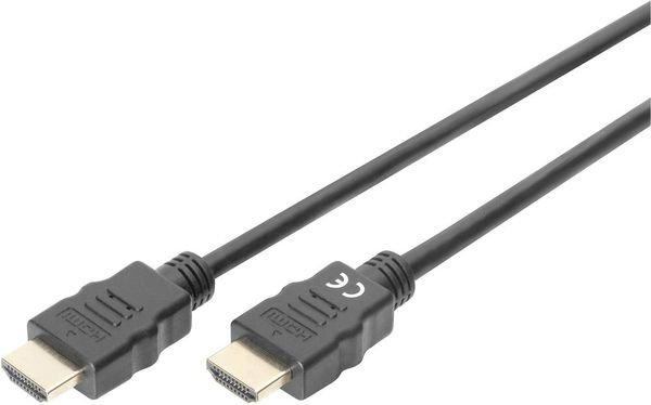 Digitus HDMI Anschlusskabel HDMI-A Stecker, HDMI-A Stecker 2.00m Schwarz DB-330123-020-S Audio Return Channel, Ultra HD 