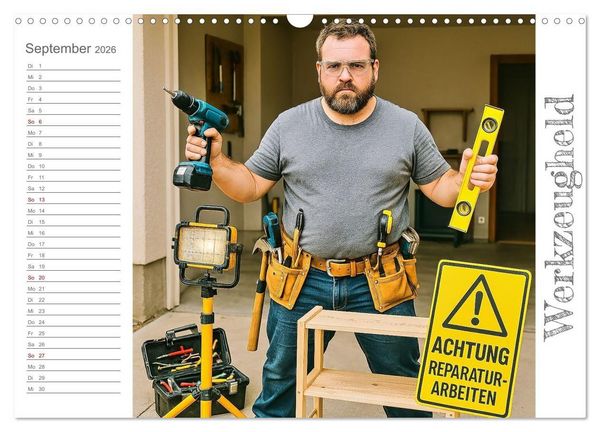 Produktbild: M&auml;nneralarm - Ein Jahr voller herrlicher M&auml;nnlichkeit (Wandkalender 2026 DIN A3 quer), CALVENDO Monatskalender