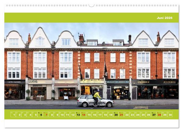 Produktbild: London Fassade 2026 (hochwertiger Premium Wandkalender 2026 DIN A2 quer), Kunstdruck in Hochglanz