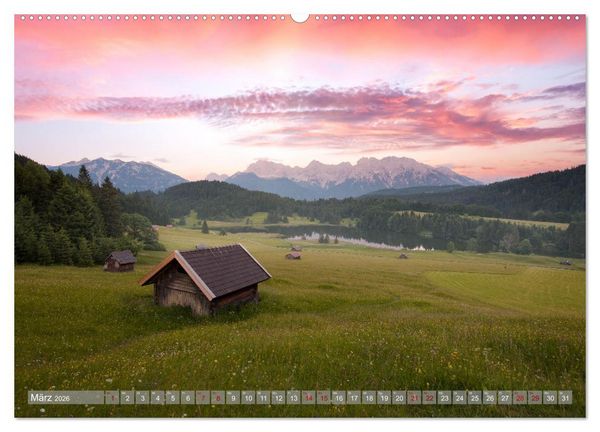Produktbild: Verzauberte Bergwelten (hochwertiger Premium Wandkalender 2026 DIN A2 quer), Kunstdruck in Hochglanz