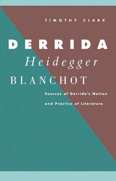 Produktbild: Derrida, Heidegger, Blanchot