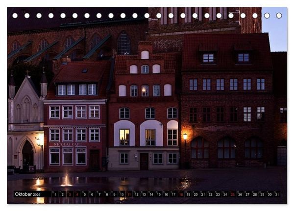 Produktbild: Stralsund F&Uuml;R NACHTSCHW&Auml;RMER (Tischkalender 2026 DIN A5 quer), CALVENDO Monatskalender