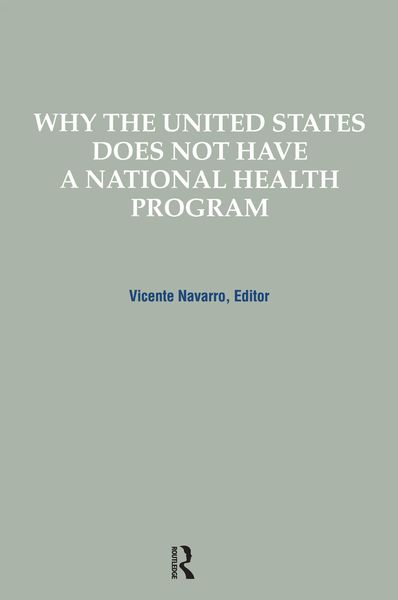 Produktbild: Why the United States Does Not Have a National Health Program
