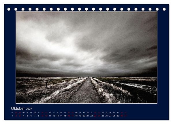 Produktbild: Wolken, Watt und Wellen. Fotografische Impressionen vom Jadebusen. (Tischkalender 2027 DIN A5 quer), CALVENDO Monatskalender