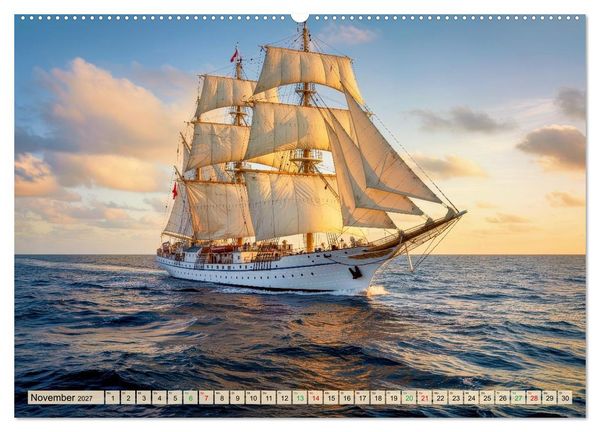 Produktbild: Segelschulschiffe - Weltweit (Wandkalender 2027 DIN A2 quer), CALVENDO Monatskalender