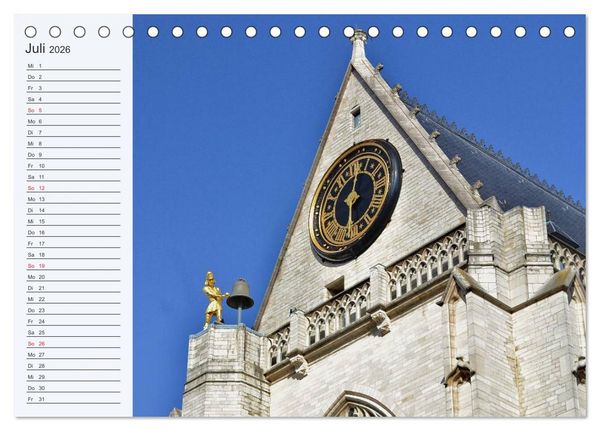 Produktbild: Belgien entdecken - Br&uuml;gge und Leuven (Tischkalender 2026 DIN A5 quer), CALVENDO Monatskalender