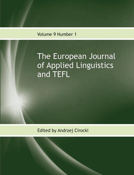 Produktbild: The European Journal of Applied Linguistics and TEFL Volume 9 Number 1