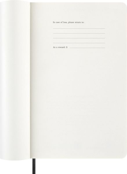 Produktbild: Moleskine 12 Monate Wochen Notizkalender 2027, Large/A5, 1 Wo = 2 Seiten, linierte Seiten, Weicher Einband, Schwarz