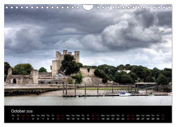 Produktbild: Castles of Kent and Sussex (Wall Calendar 2026 DIN A4 landscape), CALVENDO 12 Month Wall Calendar
