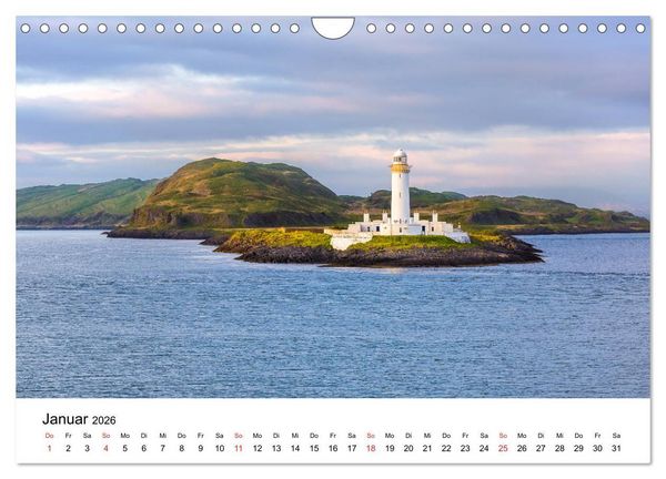 Produktbild: Schottlands Leuchtt&uuml;rme (Wandkalender 2026 DIN A4 quer), CALVENDO Monatskalender