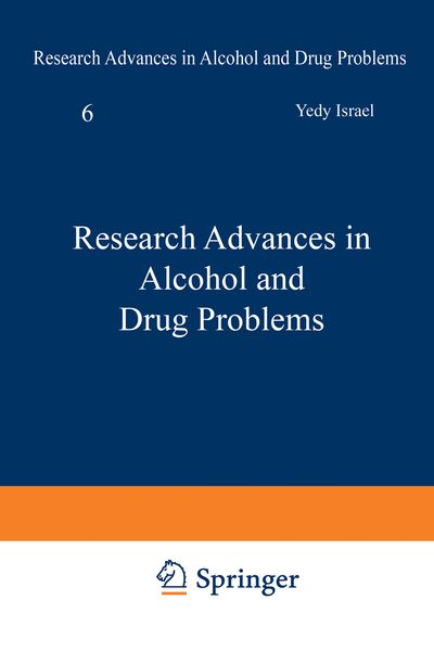 Produktbild: Research Advances in Alcohol and Drug Problems