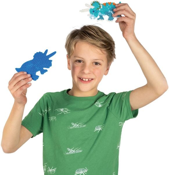 Produktbild: SES CREATIVE B&uuml;gelperlen GREEN BEEDZ Triceratops 1200 St&uuml;ck
