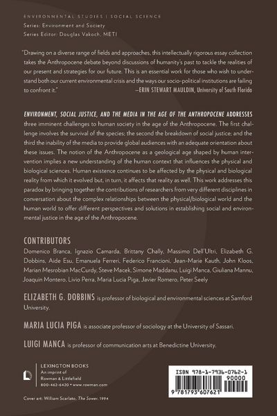 Produktbild: Environment, Social Justice, and the Media in the Age of the Anthropocene
