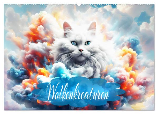 Wolkenkreaturen (Wandkalender 2025 DIN A2 quer), CALVENDO Monatskalender