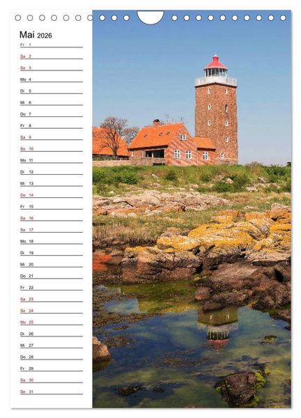 Produktbild: Leuchtt&uuml;rme in D&auml;nemark (Wandkalender 2026 DIN A4 hoch), CALVENDO Monatskalender
