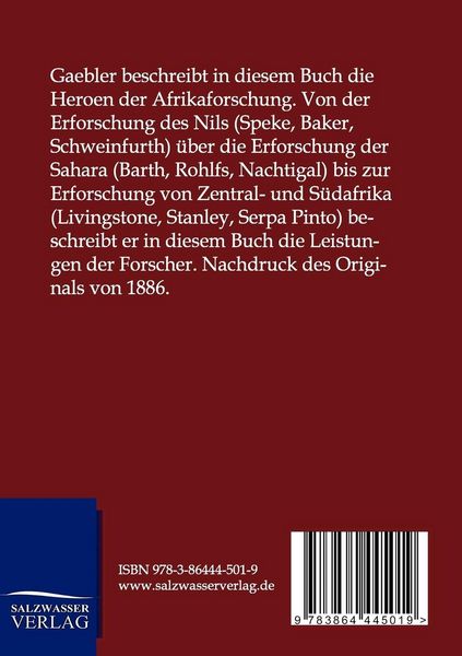 Produktbild: Heroen der Afrikaforschung