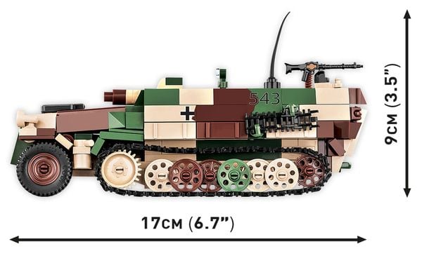 Produktbild: COBI Historical Collection 2283 - SD.KFZ.251/9 Halbkettenfahrzeug Stummel,