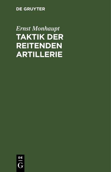 Produktbild: Taktik der reitenden Artillerie