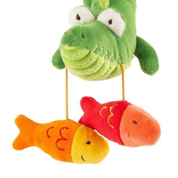 Produktbild: Sigikid 43508 - Baby Aktiv-Anh&auml;nger Krokodil, PlayQ, Pl&uuml;sch, 16 cm