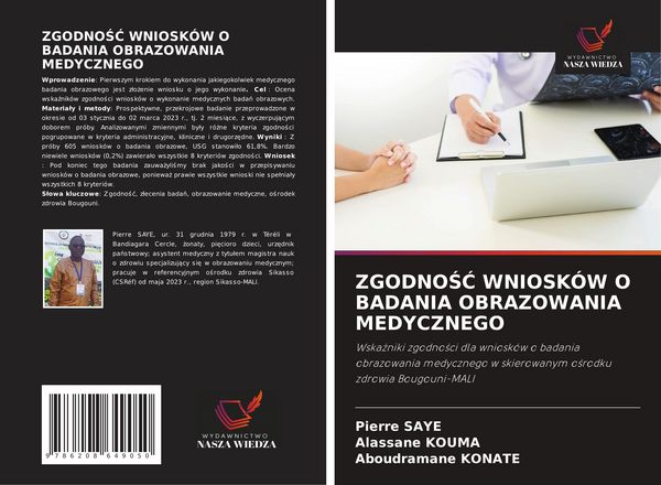 Produktbild: Zgodno&iquest;&iquest; Wniosk&oacute;w O Badania Obrazowania Medycznego