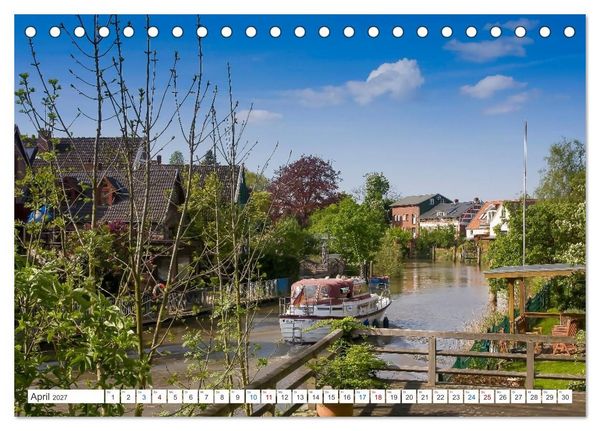Produktbild: Das Alte Land und die Elbe. Auf dem Weg zur Flussm&uuml;ndung (Tischkalender 2027 DIN A5 quer), CALVENDO Monatskalender