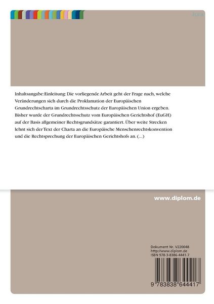 Produktbild: Die europ&auml;ische Grundrechtscharta