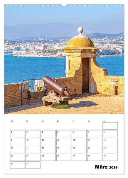 Produktbild: C&ocirc;te d&rsquo;Azur - Reiseziel am Mittelmeer (hochwertiger Premium Wandkalender 2026 DIN A2 hoch), Kunstdruck in Hochglanz