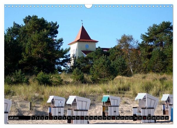 Produktbild: USEDOM - Seeb&auml;der und Naturparadies (Wandkalender 2026 DIN A3 quer), CALVENDO Monatskalender