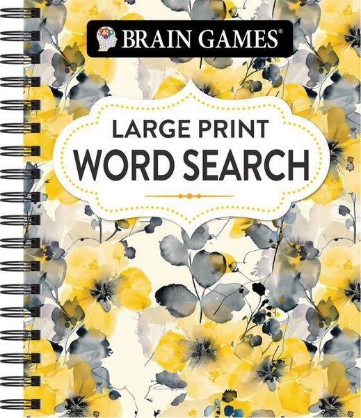 Produktbild: Brain Games - Large Print Word Search (Floral)