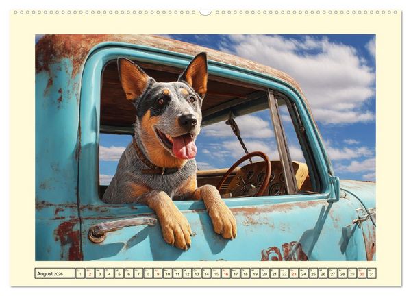 Produktbild: Australian Cattle Dogs. Echte Cowboys und Helden der Farm (hochwertiger Premium Wandkalender 2026 DIN A2 quer), Kunstdruck in Hochglanz