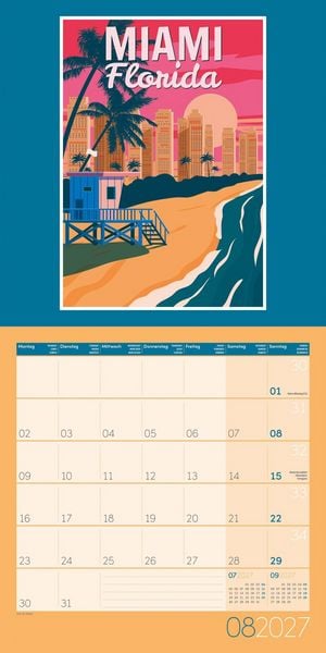 Produktbild: Vintage Voyage Kalender 2027 - 30x30 - Art12