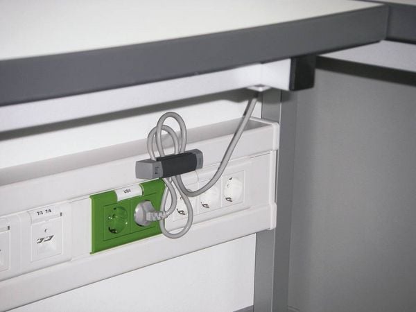 Produktbild: Serpa 5.07164.1003 Kabelclip selbstklebend 5.07164.1003 B&uuml;ndel-&Oslash;-Bereich 10 mm (max) wiederverschlie&szlig;bar Hellgrau, Gelb 1 St.
