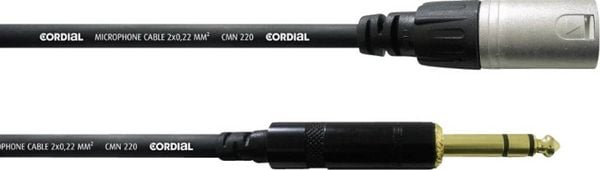 Cordial CFM1,5MV XLR Adapterkabel [1x XLR-Stecker - 1x Klinkenstecker 6.35 mm] 1.50m Schwarz