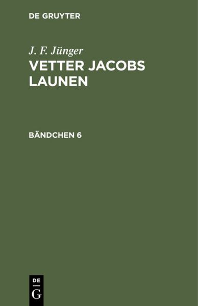 Produktbild: Vetter Jacobs Launen. B&auml;ndchen 6