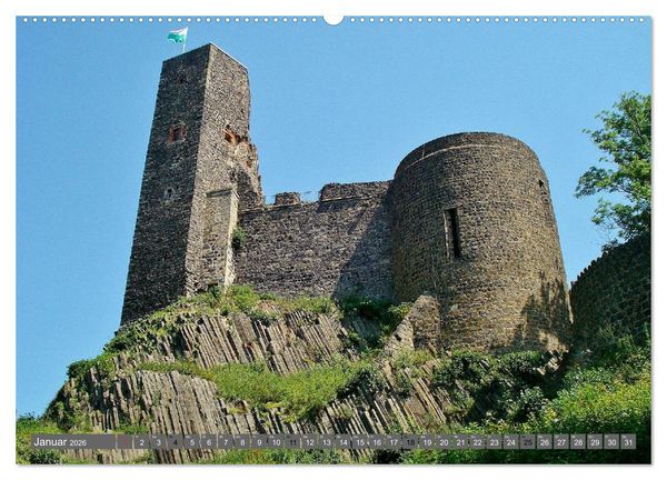 Produktbild: Burgromantik Burgen und Schl&ouml;sser in Deutschland (Wandkalender 2026 DIN A2 quer), CALVENDO Monatskalender