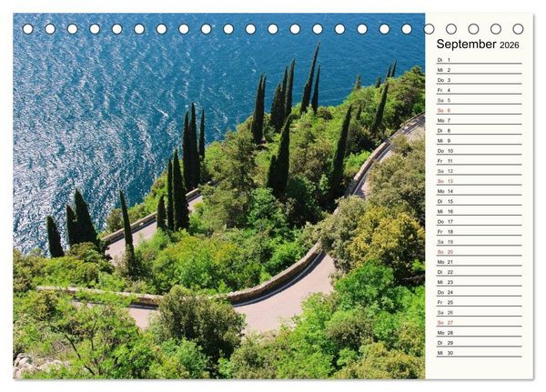 Produktbild: Gardasee (Tischkalender 2026 DIN A5 quer), CALVENDO Monatskalender