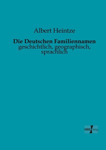 Produktbild: Die Deutschen Familiennamen