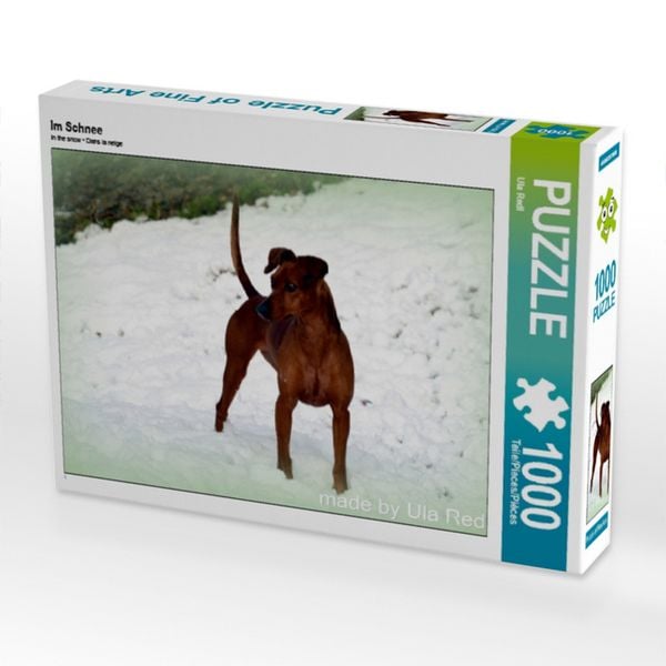 Produktbild: CALVENDO Puzzle Im Schnee | 1000 Teile Lege-Gr&ouml;&szlig;e 64x48cm Foto-Puzzle f&uuml;r gl&uuml;ckliche Stunden