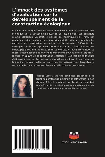 Produktbild: L'impact des syst&egrave;mes d'&eacute;valuation sur le d&eacute;veloppement de la construction &eacute;cologique