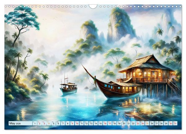 Produktbild: Archipelago's Exotic paradise trip (Wall Calendar 2026 DIN A3 landscape), CALVENDO 12 Month Wall Calendar