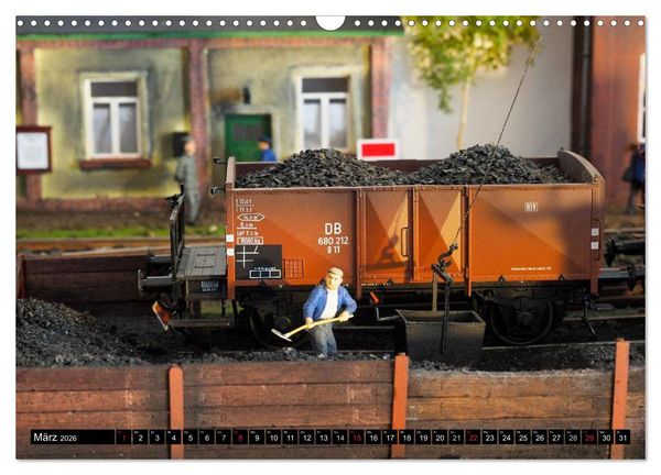 Produktbild: Kleine Bahnwelt in Spur 1 (Wandkalender 2026 DIN A3 quer), CALVENDO Monatskalender